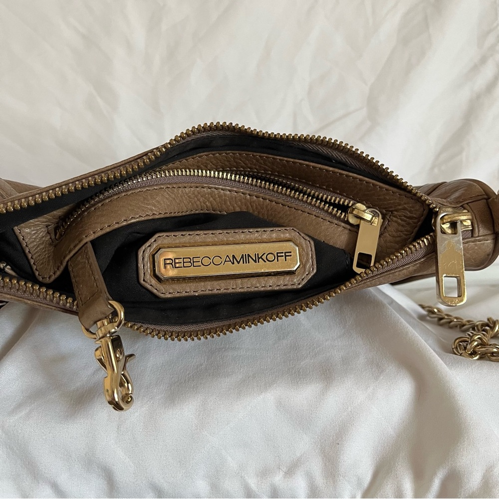 Rebecca Minkoff Tan Leather MAC Crossbody Bag - Picture 3 of 12